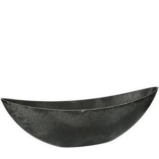 4A Plastique Mélamine Bac à fleurs Bac à plantes Forme de bateau | Couleur: Gris | Longueur 55 centimeter | Largeur 13.5 centimeter | Hauteur 17.5 centimeter | Par 6 bateaux