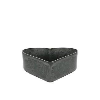 4A Cœur en mélamine | Couleur: Gris | Longueur 26 centimeter | Largeur 24 centimeter | Hauteur 7.5 centimeter | Par 10 cœurs