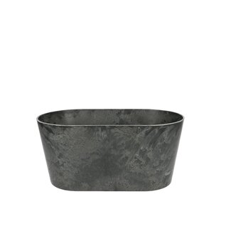 4A Kunststoff Melamin Blumenkasten Pflanzkasten | Farbe: Grau | Länge 24 centimeter | Breite 13 centimeter | Höhe 11 centimeter | Pro 12 Kästen