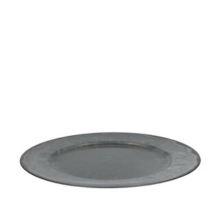 4A Kunststof Melamine Schaal Bord | Kleur: Grijs | Diameter 33 centimeter | Per 12 borden