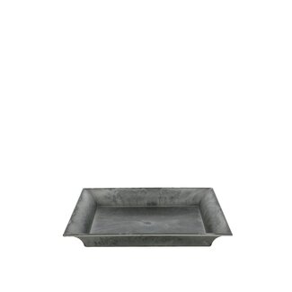 4A Plastique Mélamine Bol Assiette | Couleur: Gris | Diamètre 20 centimeter | Par 12 assiettes