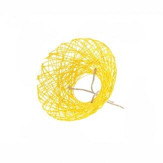 4A Support de bouquet 100% Paperweb | Couleur: Jaune | Diamètre 20 centimeter | Par 10 supports de bouquet