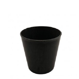 4A Plastique Mélamine Pot de fleurs Pot de plante | Couleur: Gris | Diamètre 13 centimeter | Hauteur 11.5 centimeter | Par 12 pots de fleurs