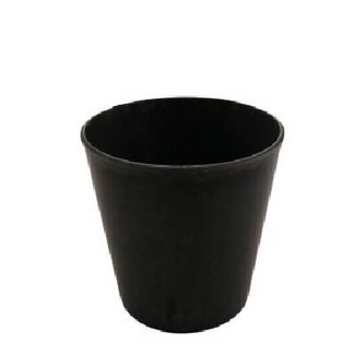 4A Kunststoff Melamin Blumentopf Pflanzentopf | Farbe: Grau | Durchmesser 15 centimeter | Höhe 13 centimeter | Pro 12 Blumentöpfe