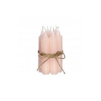 4A Lot de bougies | Couleur: Rose clair | Diamètre 11 centimeter | 7 bougies par lot | Par 6 lots