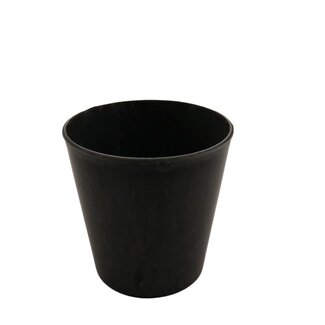 4A Pot pour plantes en mélamine plastique | Couleur: Gris | Diamètre 17 centimeter | Hauteur 15 centimeter | Par 12 pots de fleurs