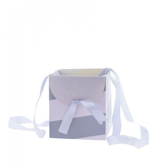 4A Cadeautasjes "Muse” | Kleur: Paars | Lengte 16 centimeter | Breedte 16 centimeter | Hoogte 18 centimeter | Per 10 tassen