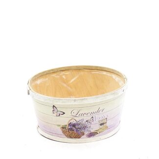 4A Houten Bloempot Plantenbak “Lavendel” | Kleur: Lilakleurig | Diameter 22 centimeter | Hoogte 11 centimeter | Per 10 plantenbakken