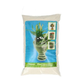 4A Decoratief Zand | Kleur: Crèmekleurig | Diameter 0.5 millimeter | Inhoud zak 5 kilo | Per zak