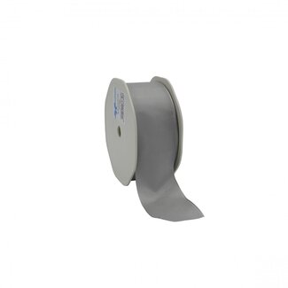 4A Stofffaden Textilband | Farbe: Silberfarben | Breite 38 millimeter | Länge 20 meter | Pro Rolle