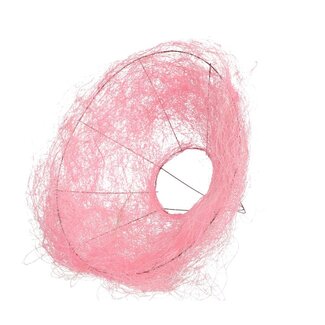 4A Sisal bouquet holder | Colour: Light pink | Diameter 30 centimetre | Per 10 bouquet holders