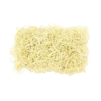 4A Getrocknetes gekräuseltes Moos | Farbe: Gebleichtes Weiß | Trockendekoration | Gewicht 500 gram | Pro Beutel