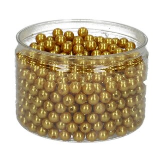 4A Dekorationsperlen | Farbe: Goldfarben | Durchmesser 10 millimeter | Pro 600 Perlen
