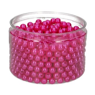 4A Decoratie Parels | Kleur: Fuchsia | Diameter 10 millimeter | Per 600 parels