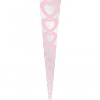 4A Moederdag Hoes 1Roos Heart 60*14*13cm x50