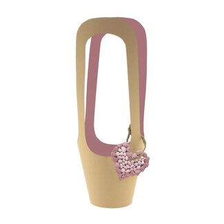 4A Tasche “Love Rocks” | Farbe: Rosa | Durchmesser 13 centimeter | Höhe 38 centimeter | Pro 10 Tassen