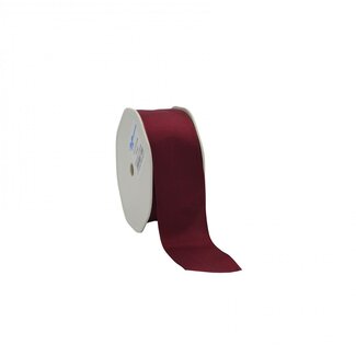4A Stofdraad Textiel Lint | Kleur: Bordeauxrood | Breedte 38 millimeter | Lengte 20 meter | Per rol