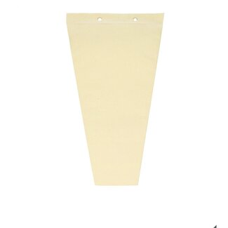 4A Hoezen Flowerpaper | Kleur: Crèmekleurig | Lengte 50 centimeter | Breedte 25 centimeter | Hoogte 10 centimeter | Per 50 hoezen