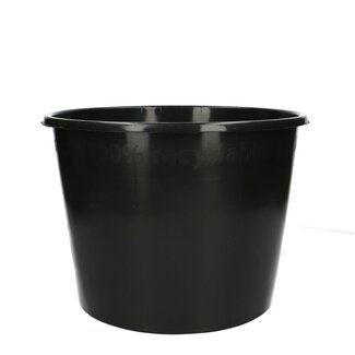 4A Seau en plastique | Couleur: Noir | Diamètre 28 centimeter | Hauteur 22 centimeter | Contenu 8 liter | Par 10 seaux