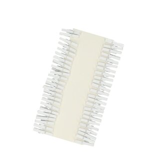 4A Pince décorative | Couleur: Blanc naturel | Longueur 25 millimeter | Par 48 pinces