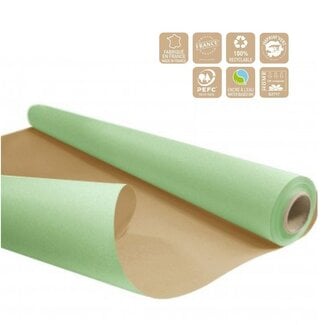 4A Tweezijdig Papier op rol | Kleur: Groen | Breedte 80 centimeter | Lengte 50 meter | 60 gram/m2 | Per rol