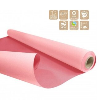 4A Double-sided Paper on roll “Duo” | Colour: Pink | Width 80 centimetre | Length 40 metre | 60 gram/m2 | Per roll