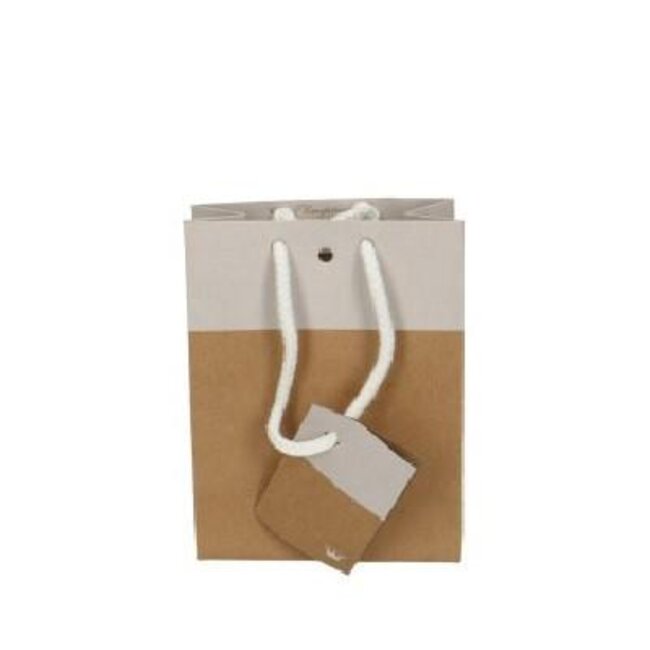 Tasses cadeau bicolores | Couleur: Blanc naturel | Longueur 6 centimeter | Largeur 11 centimeter | Hauteur 14 centimeter | Par 20 tasses