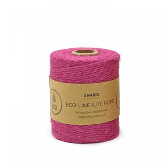 4A Jute Touw Draad | Kleur: Fuchsia | Diameter 3 millimeter | Lengte 160 meter | Per rol
