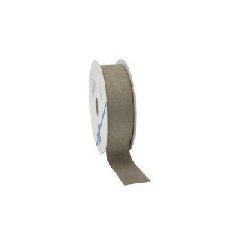 4A Velvet Lint | Couleur: Gris | Largeur 25 millimeter | Longueur 10 meter | Par rouleau