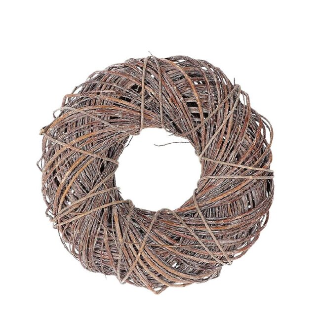 Twister Wreath | Colour: Brown | Diameter 35 centimeter | Per wreath