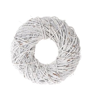 4A Twister Kranz | Farbe: Natürlich Weiß | Durchmesser 35 centimeter | Pro Kranz
