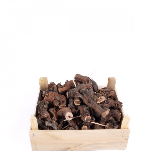 Dried Vine Wood | Colour: Brown | Dry decoration | Length 8 - 10 centimetre | Per 40 stems