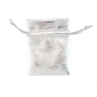 4A Tassen “Shiny” | Kleur: Zilverkleurig | Lengte 7 centimeter | Hoogte 10 centimeter | Per 10 tassen