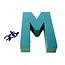 Oasis Floral Foam Letter “M” | Colour: Green | Height 31 centimeter | Per letter