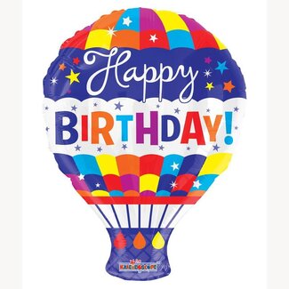 4A Party! Ballon “Happy Birthday” | Farbe: Gemischte Farben | Durchmesser 45 centimeter | Pro 10 Ballons