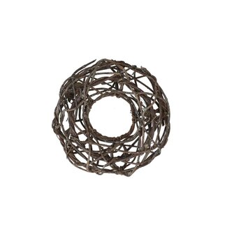 4A Couronne open tressée | Couleur: Gris givré | Diamètre 24 centimeter | Par couronne