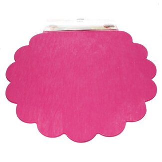 4A Textiel Blumella non woven | Kleur: Fuchsia | Diameter 54 centimeter | Per 25 vellen