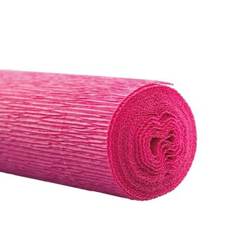 4A Crepe paper on roll | Colour: Pink | Width 50 centimeter | Length 2.5 meter | Per 5 rolls