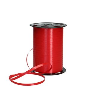 4A Krullint 033 | Kleur: Rood | Breedte 5 millimeter | Lengte 500 meter | Per rol