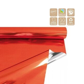 4A Folie op rol | Kleur: Metallic Rood | Breedte 70 centimeter | Lengte 50 meter | Per rol