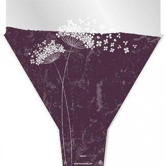 4A Covers Flower Wishes | Colour: Purple | Length 50 centimetre | Width 35 centimetre | Height 10 centimetre | Per 50 covers