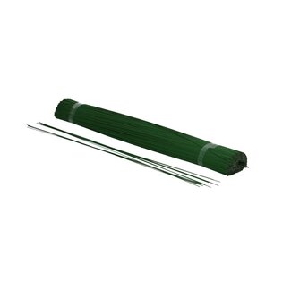 4A Lacquered floral wire blunt | Colour: Dark green | Diameter 0.8 millimeter | Length 40 centimeter | Weight 2.5 kilo | Per box
