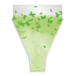4A Hoezen Papillon | Kleur: Groen | Lengte 50 centimeter | Breedte 35 centimeter | Hoogte 10 centimeter | Per 50 hoezen