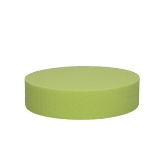 4A Oasis Gefärbter Steckschaum Cake | Farbe: Zitronengelb | Durchmesser 20 centimeter | Höhe 5 centimeter | Pro 2 cakes