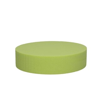 4A Oasis Mousse florale colorée Gâteau | Couleur: Jaune citron | Diamètre 20 centimeter | Hauteur 5 centimeter | Par 2 gâteaux