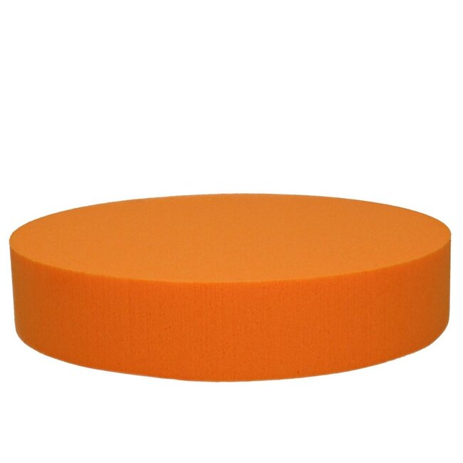 Oasis Mousse à piquer colorée Cake | Couleur: Orange | Diamètre 25 centimeter | Hauteur 5 centimeter | Par 2 cakes