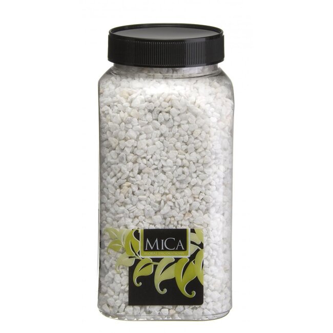 Gravel | Colour: Natural White | Diameter 2 - 4 millimetre | Bag contents 1 kilo | Per bag