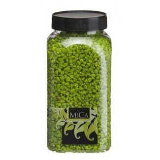 4A Gravier | Couleur: Vert pomme | Diamètre 2 - 4 millimètre | Contenu sac 1 kilo | Par sac