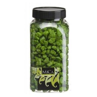 4A Gravier | Couleur: vert pomme | Diamètre 10 - 15 millimeter | Contenu du sac 1 kilo | Par sac