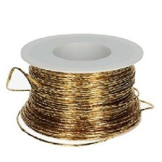 4A Fil papier | Couleur: Doré | Diamètre 2 millimètre | Longueur 100 mètre | Par rouleau